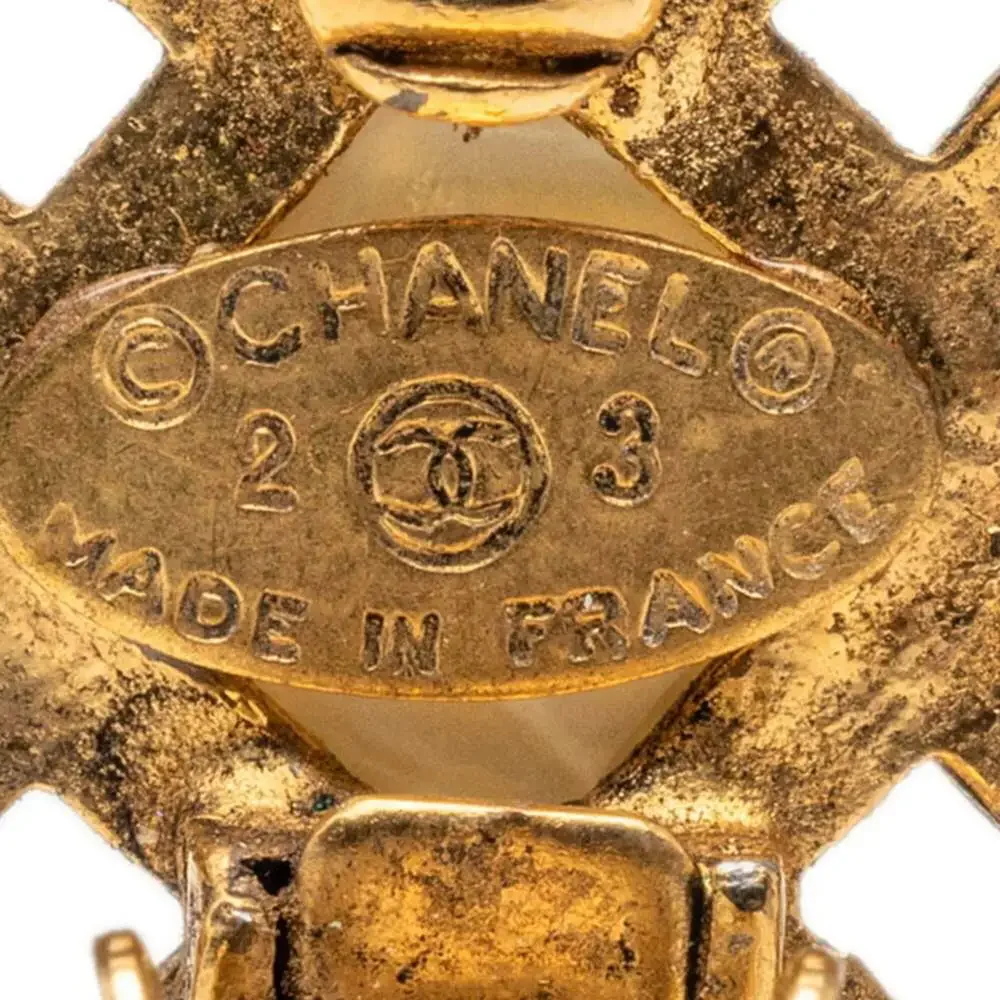 Chanel Cc Logo Clip-On Earrings Metal #256793C67B